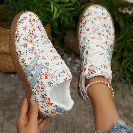 Sneakers Women Fashion Outdoor Lace-up Casual Shoes Female Lightweight Sneakers Comfortable Non Slip Flat Shoes Zapatos De Mujer