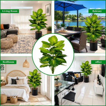 Artificial Pothos Tree with Black Pot - image 6