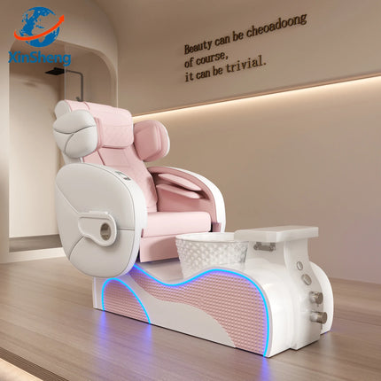 XinSheng Pedicure Chair Salon Chairs SPA Furniture Back Massage Chair Pedicure Stool Nail Sofa Couch Foot Bath Foot Soaking