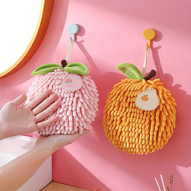 Soft Cute Absorbent Hand Towel, Hanging Kitchen Bathroom Thickened Hand Towel Cloth - product image 2