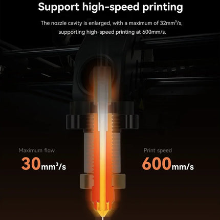 3D Printer Parts Quick-Swap Nozzle Kit For K1C Hotend For Creality K1C Ceramic Heating Block Kit 0.4mm Nozzle