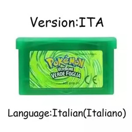 GBA Game Pokemon Series 32 Bit Video Game Cartridge Console Card Pokemon Emerald Ruby FireRed LeafGreen Sapphire Multi-language