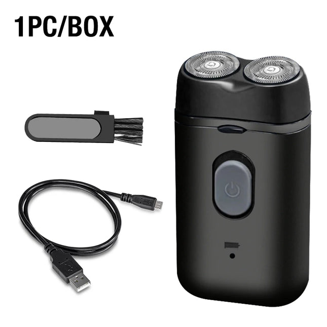Men's Electric Portable Shaver, Double Headed Shaver, Multi Functional USB Charging Shaver