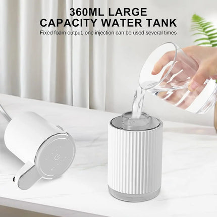 350ML Soap Dispenser Foam Liquid Wall-Mounted IPX5 4-Levels Adjustable Rechargeable Electric Intelligent Automatic Sense