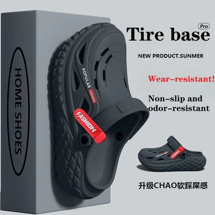 Operating room hole shoes men's 2026 summer new non-slip deodorant arch support wear wear wear cool slippers men