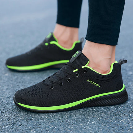 Men Running Walking Knit Shoe Casual Sneakers Breathable Sports Running Athletic Gym Lightweight - product view 6