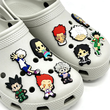 1-16Pcs Hunter Shoe Charms Decoration Slides Clog Sandal Accessorie Garden Shoes Buckle Bracelet Wristband DIY Kids Party Gifts