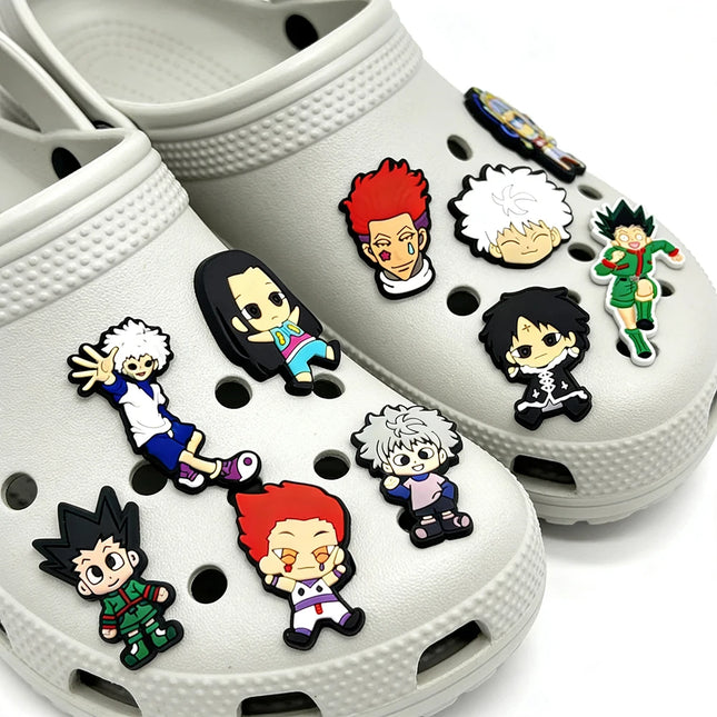 1-16Pcs Hunter Shoe Charms Decoration Slides Clog Sandal Accessorie Garden Shoes Buckle Bracelet Wristband DIY Kids Party Gifts