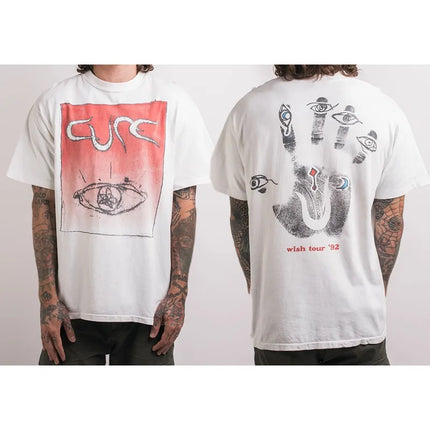 The Cure Band Vintage American Rock Loose and Casual Printed Men's and Women's Short-sleeved T-shirt Tshirt