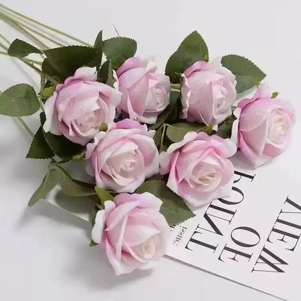 1/5/10/20 Artificial Roses Flowers Rose Branches Artificial Red Roses Realistic Fake Roses Wedding Birthday Home Decoration