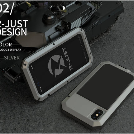 Heavy Duty Metal Aluminum Phone Case for iPhone 14 13 12 11 Pro Max XR XS 6 6S 7 8 Plus X SE Doom Armor Shockproof Case Cover