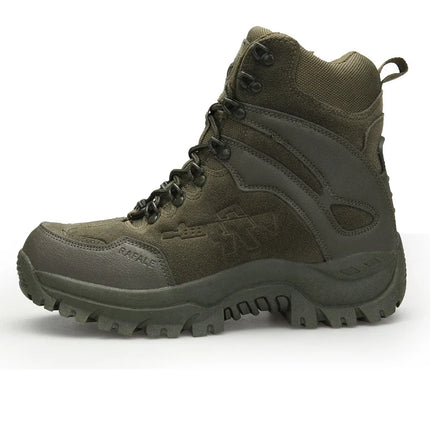 Brand Men Work Safty Boots Outdoor Hiking Boots Non-slip Rubber BoatsTactical Desert Combat Boots Work Shoes Men Casual Sneaker