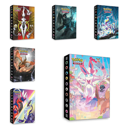 Anime Cartoon Pokemon Card Album 240Pcs Album Charizard X Koraidon Miraidon Desktop Collection Card Book Card Protection