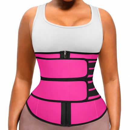 Women Waist Trainer Belt Tummy Control Slimming Body Shaper Sweat Trimmer Sauna Fitness Workout Cincher Girdle Shapewear Plus