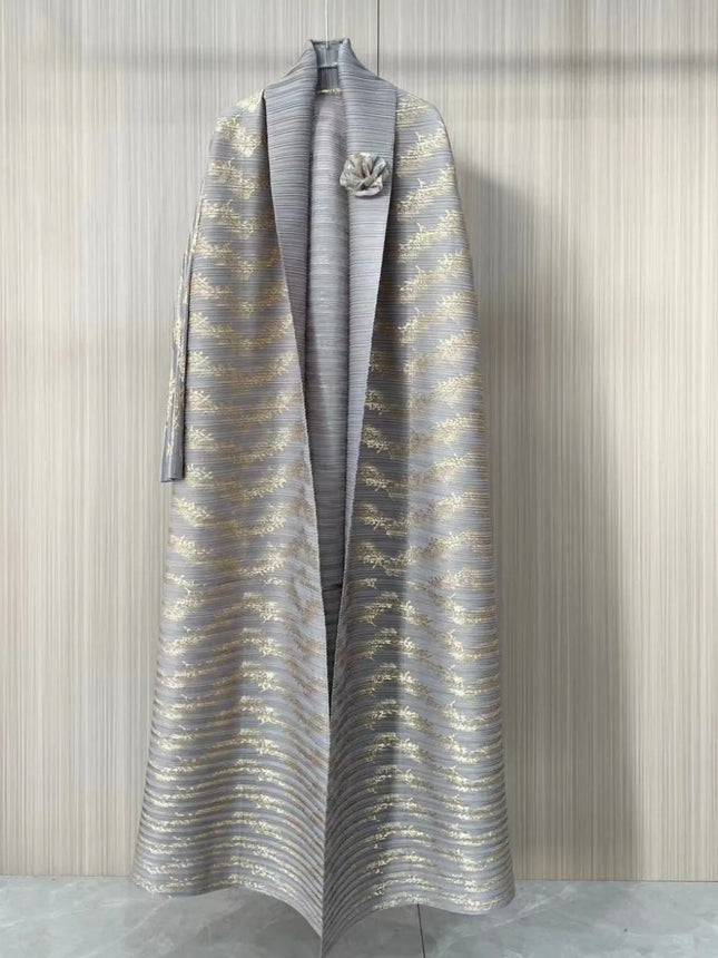 Eid Muslim Abaya für Damen Strickjacken Kleider Plissiert Miyake Kaftan Ramadan Marokko Dubai Jalabiya Kaftan Vestidos Arabisches langes Gewand