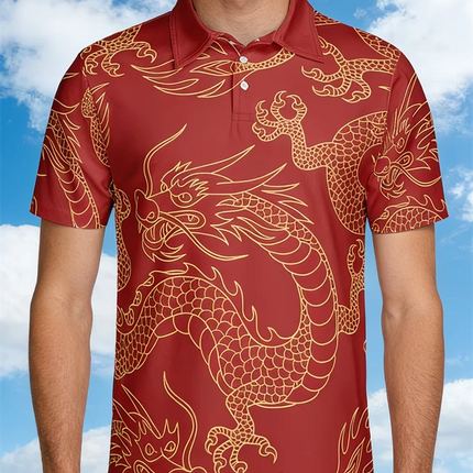 Space Astronaut Skeleton Golf Polo Shirts Lightweight Quick Dry Casual Collared Tee For Men Street Style Daily Wear Man T Shirt