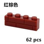 Red-Brown 1X4 62pcs