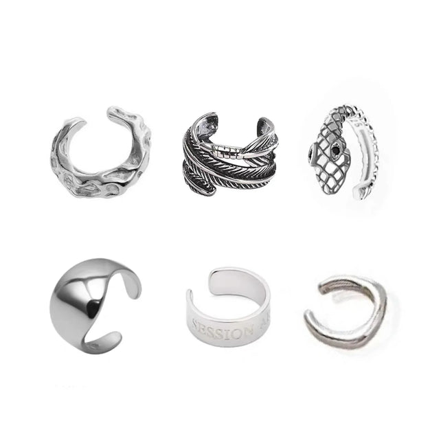 1 PC Korean Punk Stainless Steel No Pierced Pop Ear Clip Earrings for Men Women Trend Jewelry Party Gift - product image 2