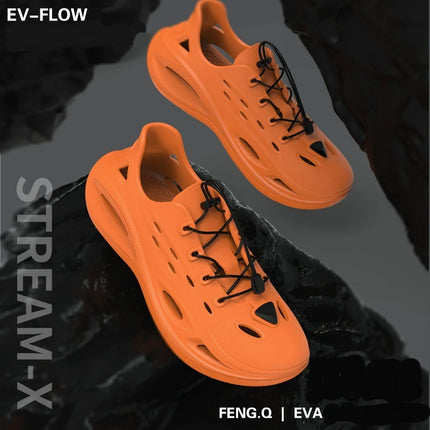Trendy Men's Sandals Outdoor Wear Thickened Anti-slip Wear-resistant Fashion EVA Moulded Couples Clog Shoes Wholesale