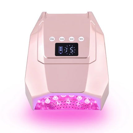 96w Gradient Gold  Pro Red Light Cordless LED Nail Lamp Rechargeable Battery UV LED Nail Lamp Cure Cordless LED Lamp Curing Gel