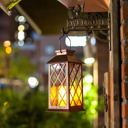 1 PC Solar Lantern Candle Lamp Outdoor Waterproof LED Lights for Garden Decorative Lighting Pathway Lighting