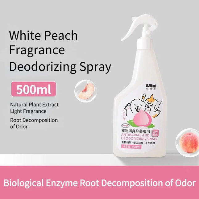 Pet Odor Eliminator Spray Enzyme Cleaner Disinfectant for Cats Dogs Urine Smell Removal Antibacterial - product image 2