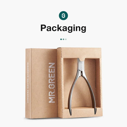 MR.GREEN Cuticle Nippers for Nail Care Professional Stainless Steel Nail Tools