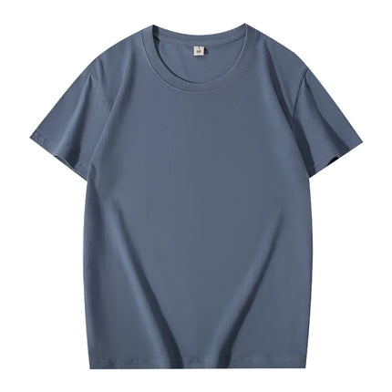 100% Cotton T-shirt Custom Logo High Quality Comfortable Short Sleeve Tops Print Pattern Company Team Clothes Embroidery Design