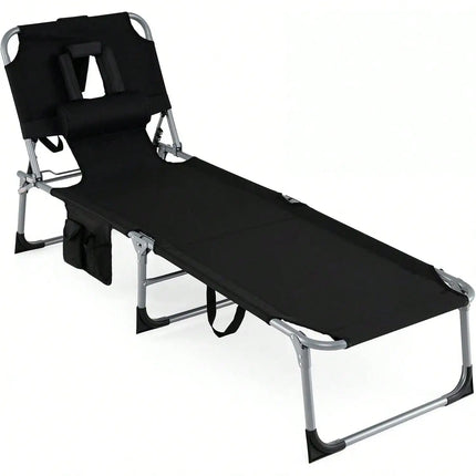 Portable Zero Gravity Chair With Cup Tray & Backrest, Lockable Reclining Anti-Gravity Lounger, Quick-Fold Outdoor Patio Recliner With Pillow, Lightweight Folding Yard Chair With Carry Handle