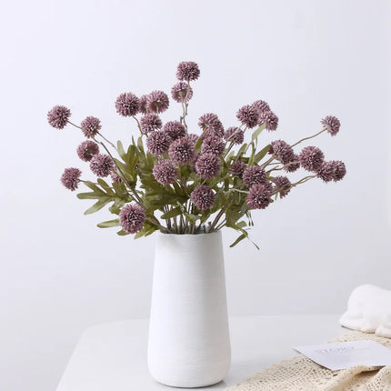 4pcs Artificial Flowers Dandelions Ornament Decorative Dandelion Bouquet Faux Dandelion Flowers Grace Plastic Bride Puff Ball
