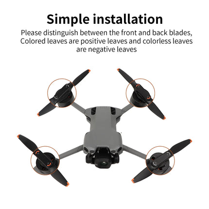 2 Pair Low Noise Propellers for DJI Mini 5 Pro Drone Propeller Replacement Parts Lightweight Quick-Release Propeller Accessories