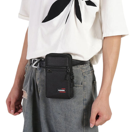 Mobile Phone Case Pouch Waist Bag Multifunction Outdoor Casual Men Waist Pack Small Bag Single Shoulder Crossbody Bag Coin Purse