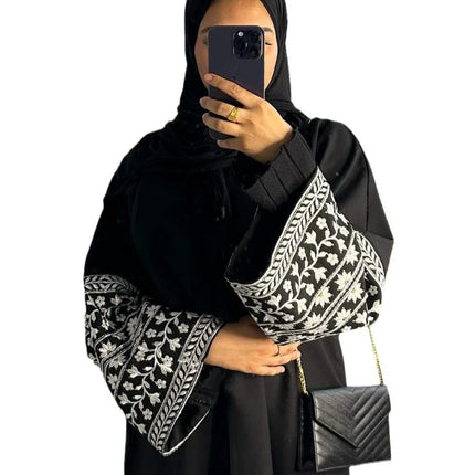 Eid Muslim Embroidery Abaya for Women Party Dress Ramadan Abayas Long Dress Kaftan Vestidos Largos Dubai Robe Jalabiya 2025