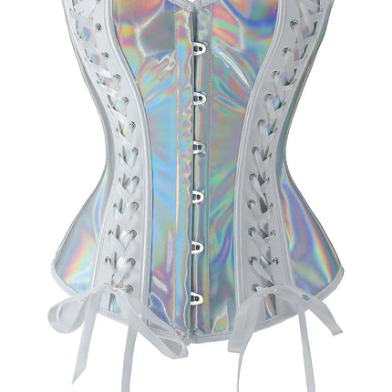 Steampunk Overbust Corset Retro Gothic Clothing Women Clubwear Bustiyer Corselet