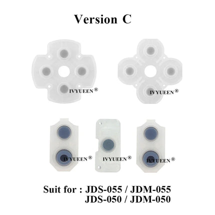 IVYUEEN Silicone Conductive Rubber Adhesive Button Pad Keypads for Sony PlayStation DualShock 4 5 PS5 PS4 Pro Controller Gamepad