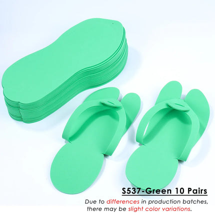 10 Pairs SPA Disposable EVA Nail Slippers Portable Lightweight Flip-flops Foldable Soft Slippers Salon Hotel Pedicure Supplies