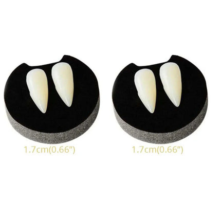 1-4Pcs Halloween Vampire Dentures Prop Halloween party Costume DIY Cosplay Props Decoration False Teeth With Dental Gum