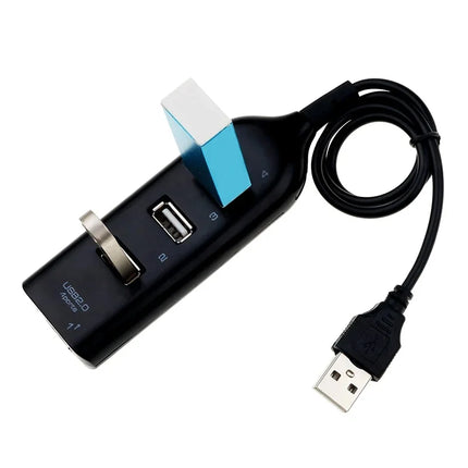 High-Speed Mini USB 2.0 Hub 4-Port with Power Adapter, Powered USB Splitter Multi Port Expander for PC Laptop - product image