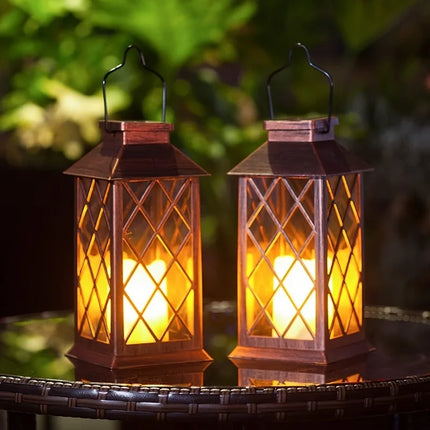 1 PC Solar Lantern Candle Lamp Outdoor Waterproof LED Lights for Garden Decorative Lighting Pathway Lighting