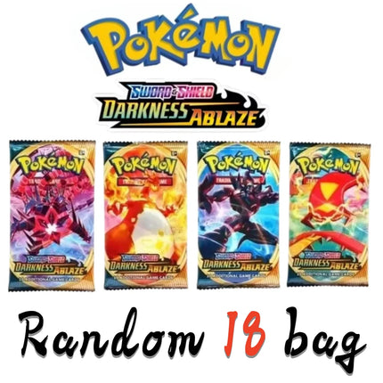 Random 18 bag Pokemon TCG Booster Pack Mega Evolution Ascended Heroes English Version Cards Per Pack Rare Trading Cards
