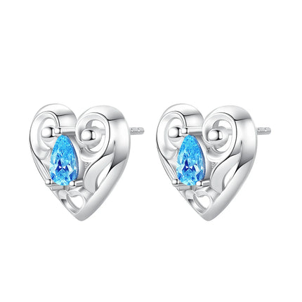 925 Sterling Silver Star Moon Heart Shape Earrings Jewelry Versatile Hoop Earrings For Women Jewelry Fine Birthday Party Gifts
