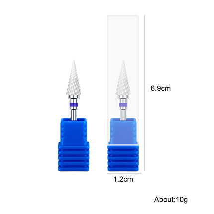 1Pcs Ceramic Nail Drill Bits Flame Cutters for Manicure Electric Pedicure Nail Bits Gel Polish Remover Files Bur Nail Accessorie