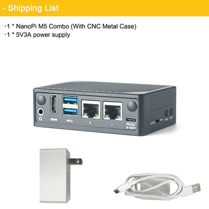 NanoPi M5 Open-sourced Mini Single Board Computer Rockchip RK3576 SoC Dual Gbps Ethernet Port Supports UFS Modules M.2 SDIO WiFi