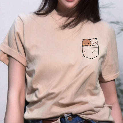 Bubu And Dudu Fashion 2024 Casual T-shirt Female Designer Top Female Street Clothing