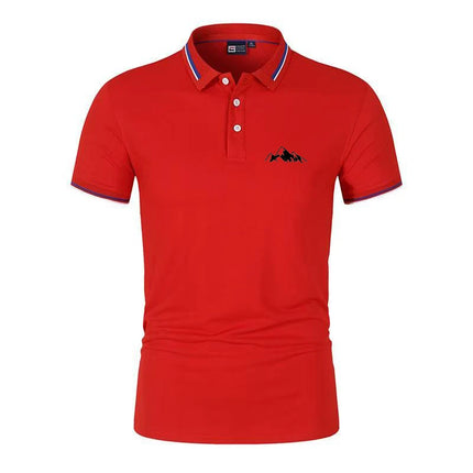 Quick Dry Men's Sports Polo Shirt Golf wear Summer Gym Fitness Training Clothing Comfortable Breathable Shirts