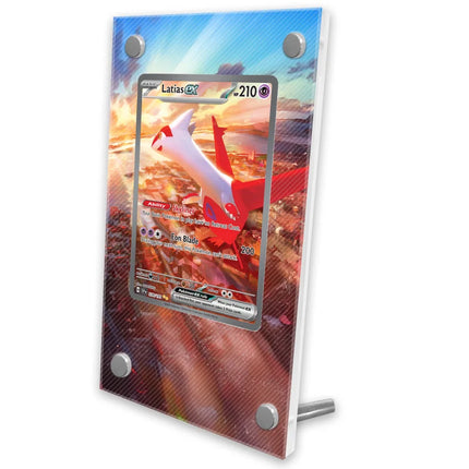 Pokemon Display Cards PTCG Reshiram Zekrom Charizard Espeon Latias SV11 151 Anime Game Expand Art Gifts Acrylic Protective Case