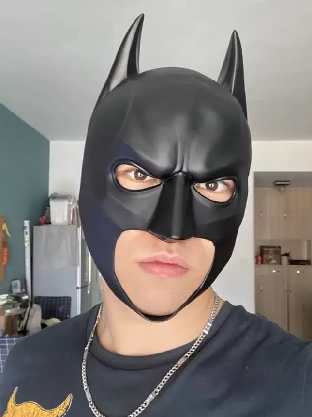 Mask for Men Anime Bat Mask Headgear Latex Material Cosplay Headgear Halloween Night Dance Party Adult Masquerade Mask Latex