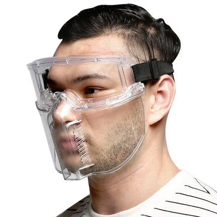 Transparent Protected Face Shield Mask Ergonomic Multipurpose Full Face Mask Anti-impact Anti-oil Splash Kitchen Face Mask