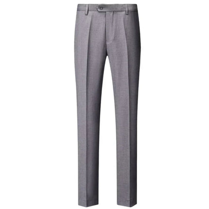 M-6XL Men's Fashion Boutique Solid Color Formal Business Suit Trousers Groom Wedding Dress Men Casual Suit Pants
