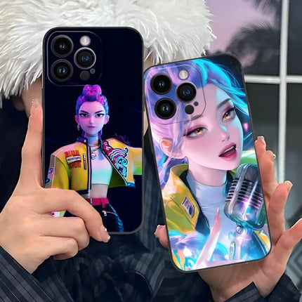 KPOP Hunters Rumi Phone Case for iPhone 17 16 15 14 13 12 11 X XR XS 8 7 Pro Max Plus Mini Colour Protective Cover Pretty Luxury